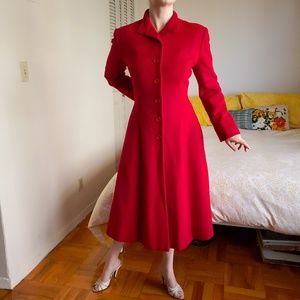 Vintage Bergdorf Goodman Long Swing Dress Coat